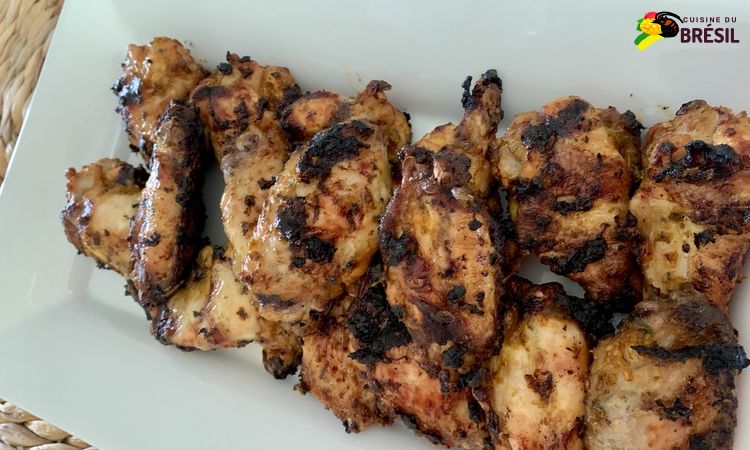 Ailes de poulet marinées et grillées au barbecue