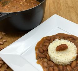 Des haricots coco cuits style ragout brésilien