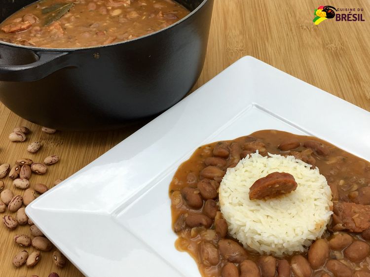 Des haricots coco cuits style ragout brésilien