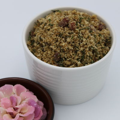 La farofa est un accompagnement à base de farine de manioc. 